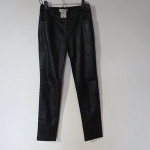 Dior Boutique Black Leather Pants
